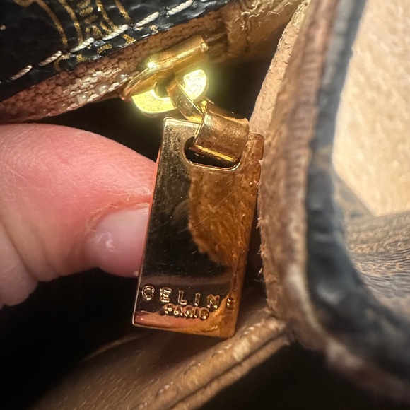 2fer-Céline Macadam Shoulder Bag & wallet in Chestnut Black - Picture 12 of 15